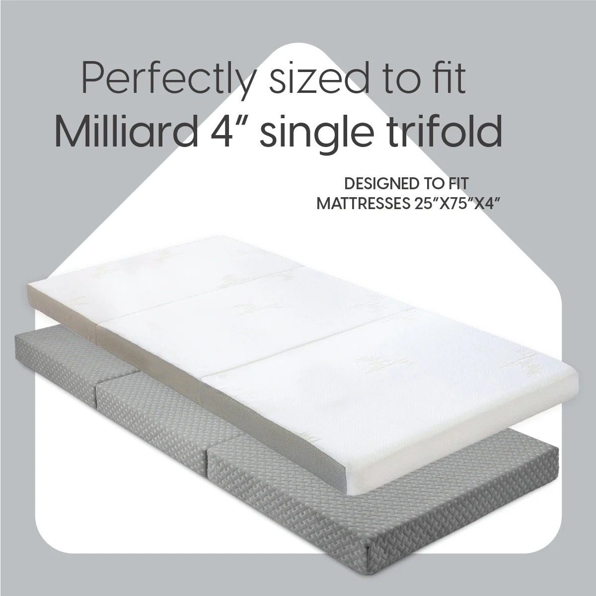 4 Inch Tri-fold Mattress Fitted Sheet - Image 4