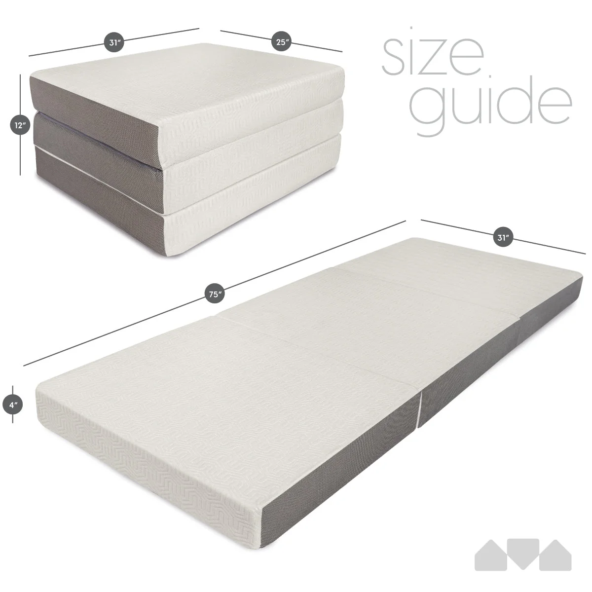 4 Inch Tri-fold Foam Mattress - Image 12