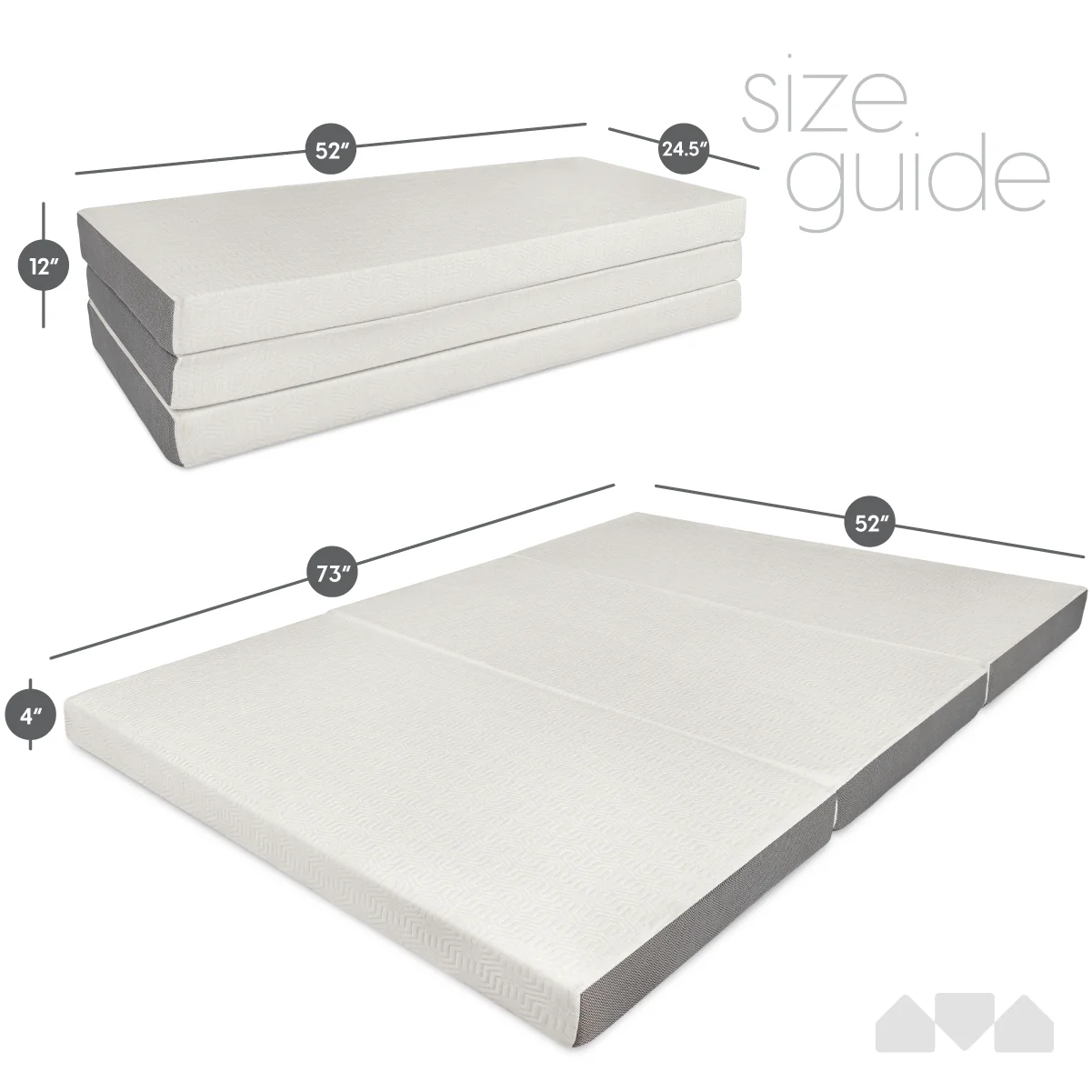 4 Inch Tri-fold Foam Mattress - Image 29