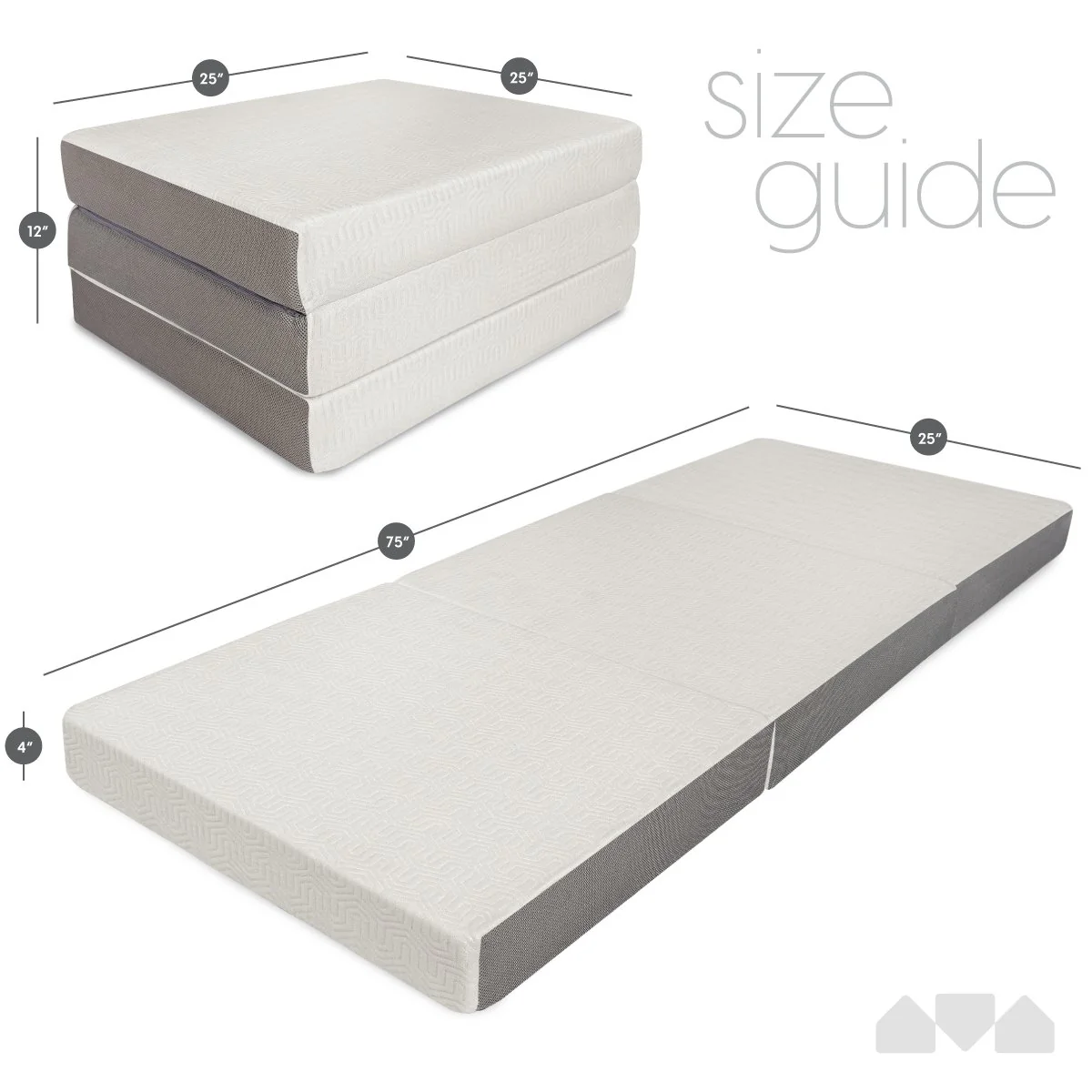 4 Inch Tri-fold Foam Mattress - Image 5