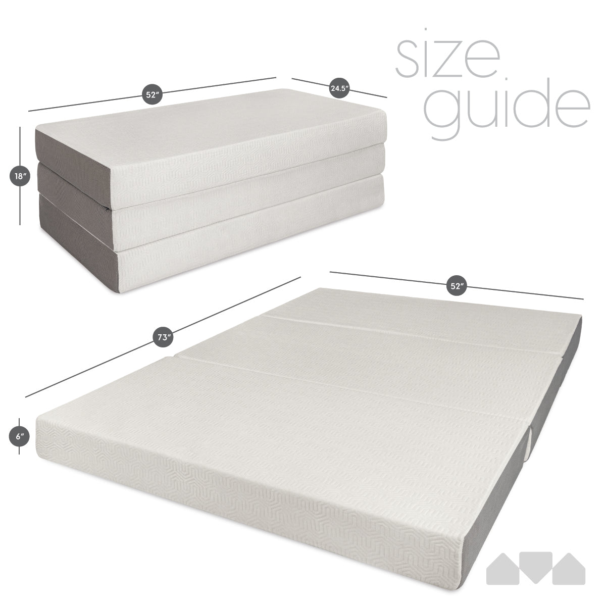 6 Inch Tri-fold Memory Foam Mattress - Image 20