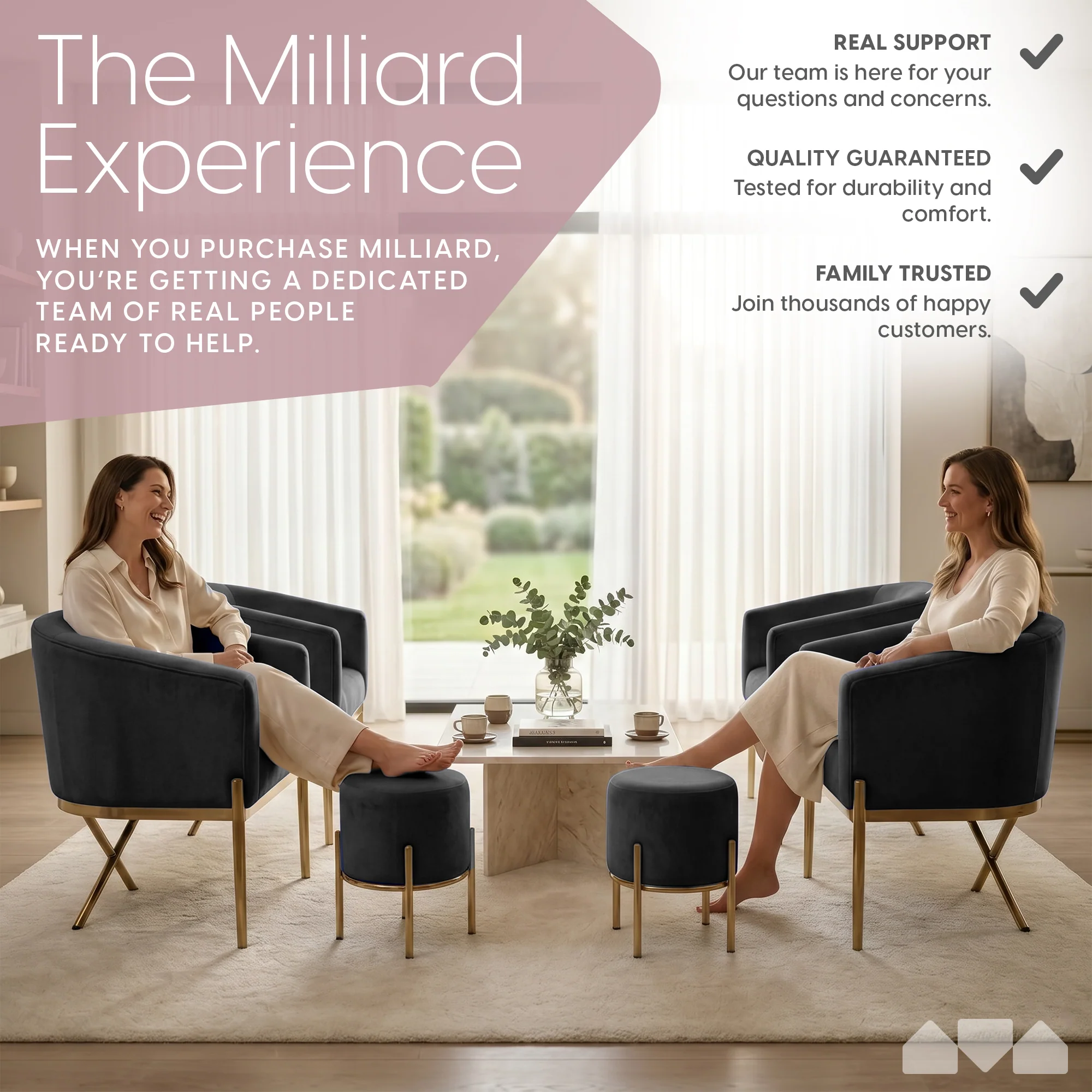 Arm Chair and Accent Ottoman Set - Image 16