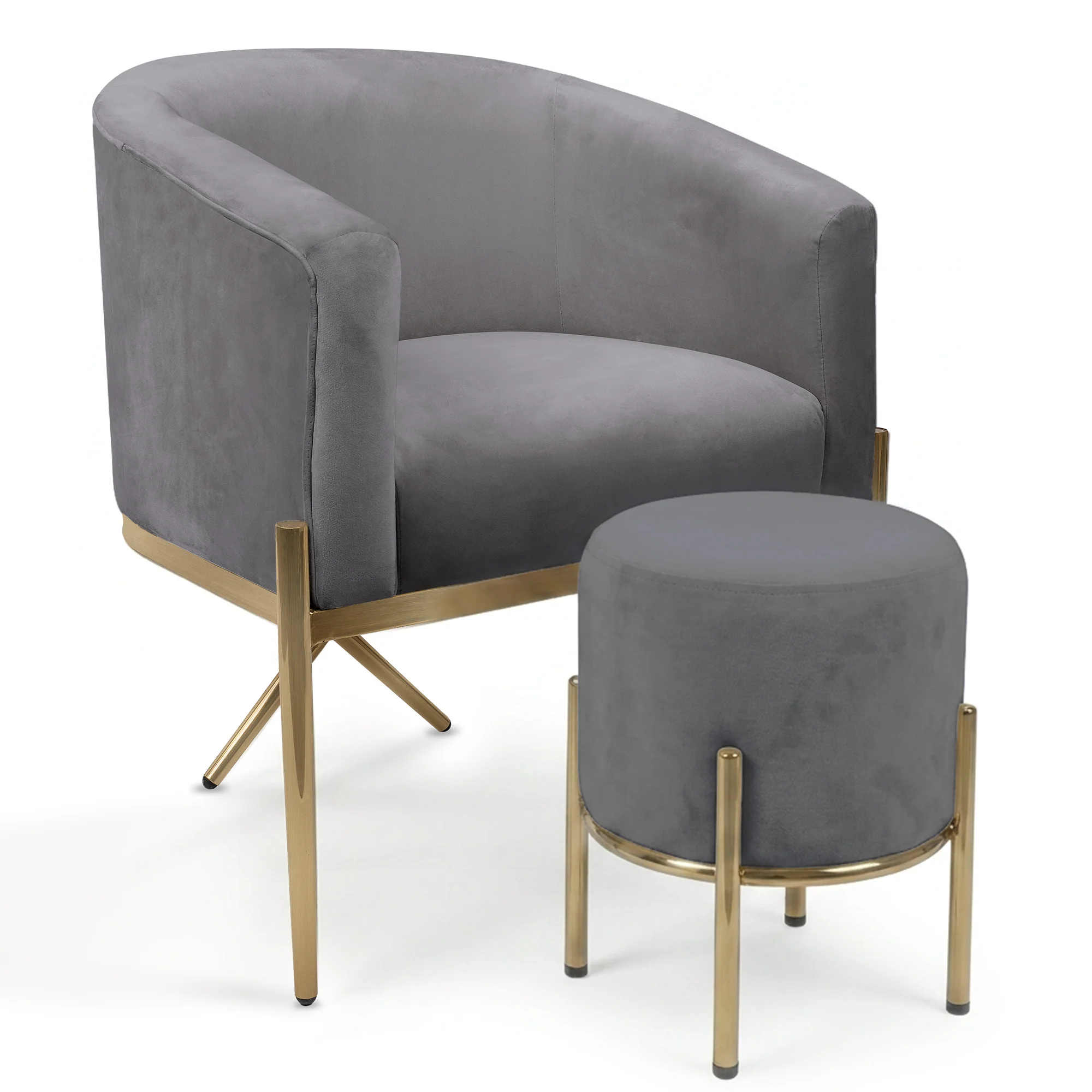Arm Chair and Accent Ottoman Set - Image 25