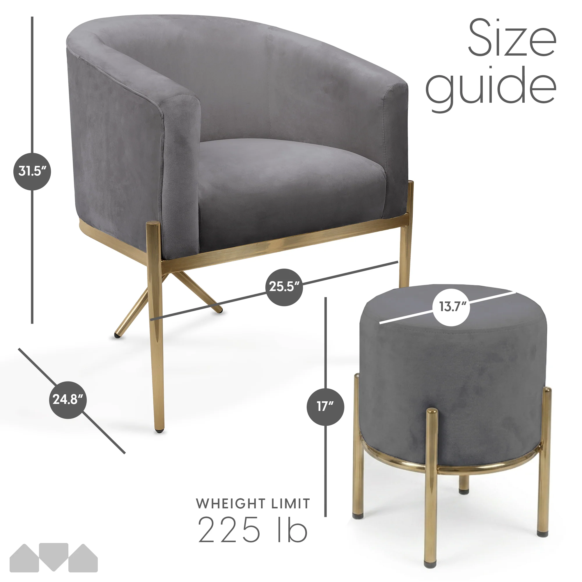 Arm Chair and Accent Ottoman Set - Image 28