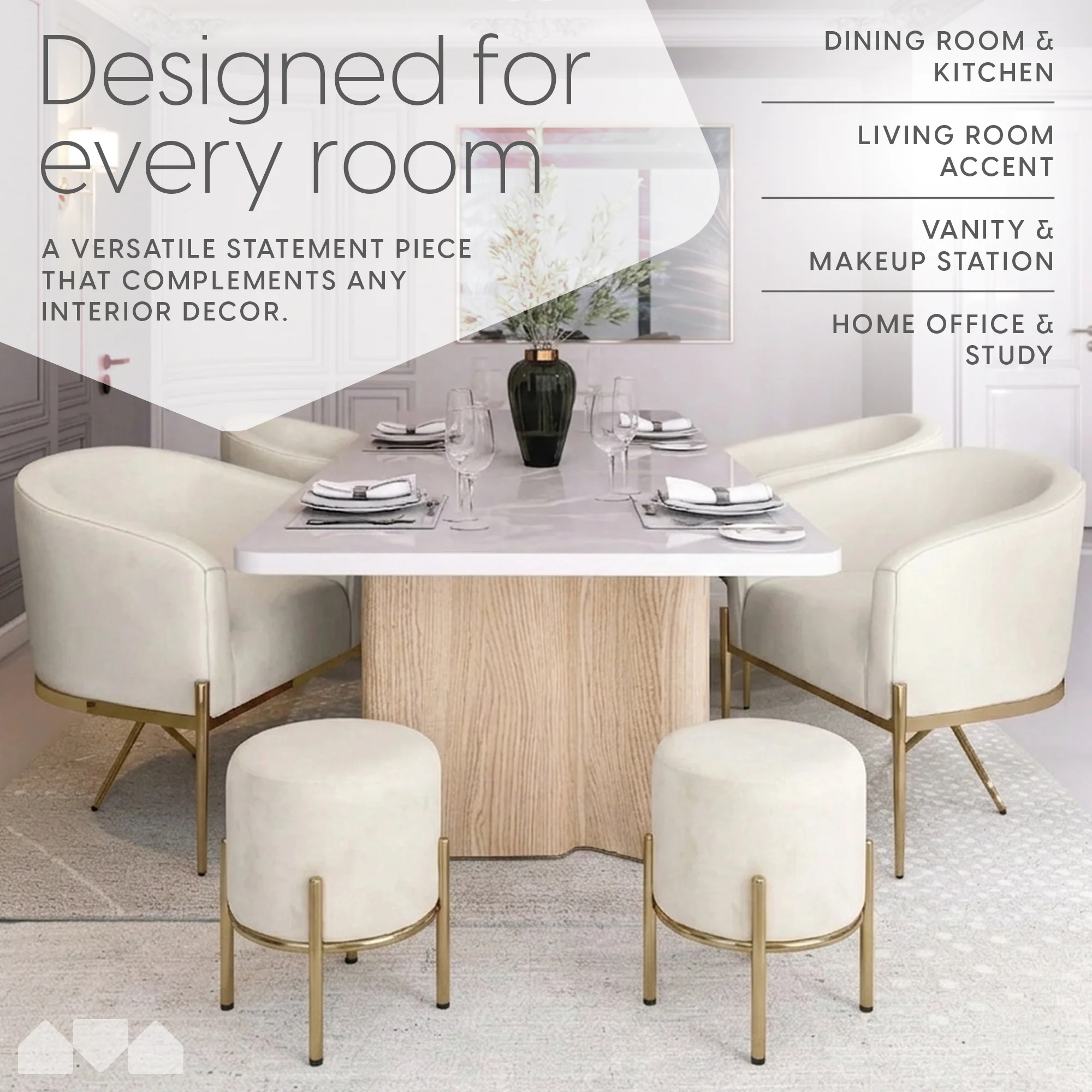 Arm Chair and Accent Ottoman Set - Image 5