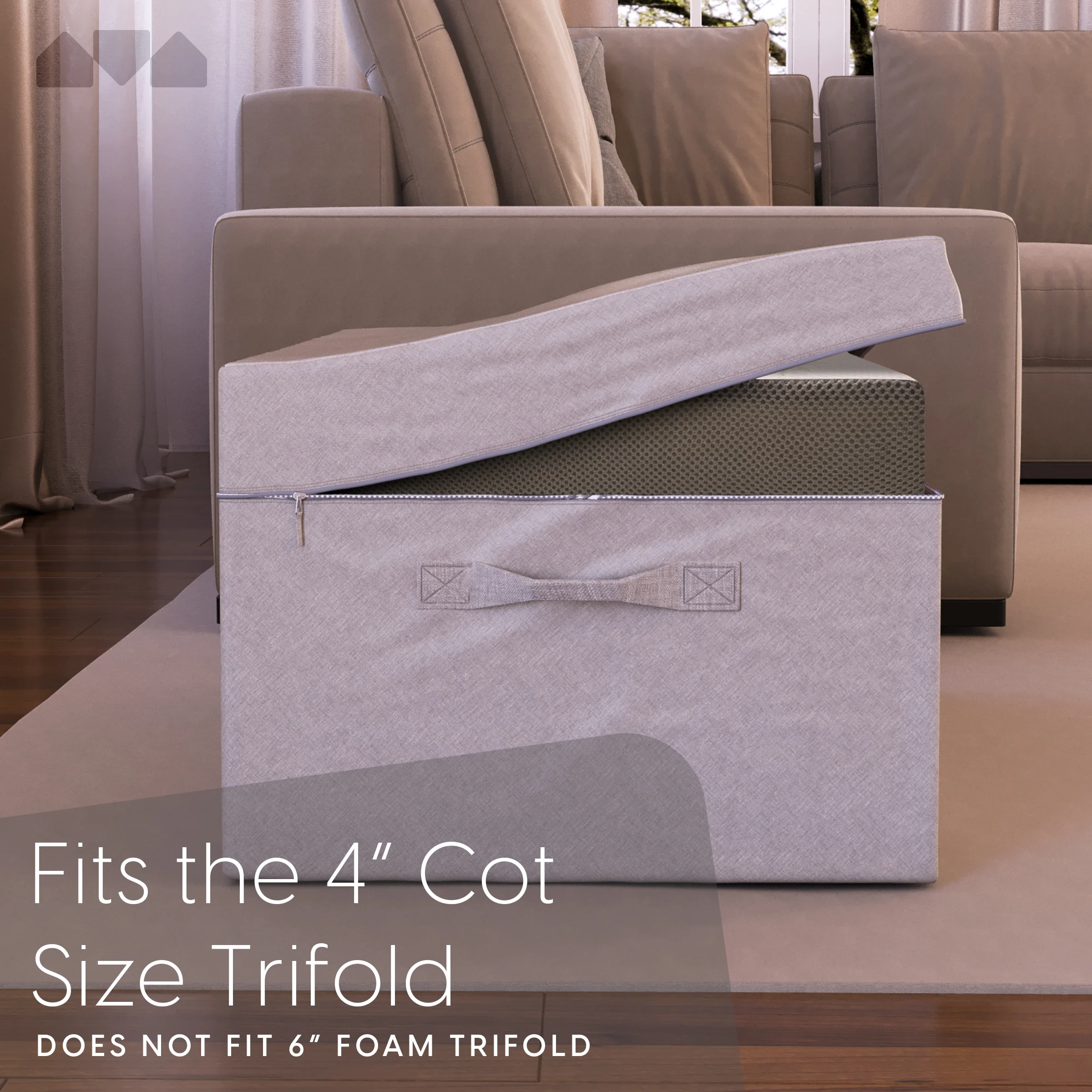 4 Inch Tri-fold Mattress Carry Case - Image 12