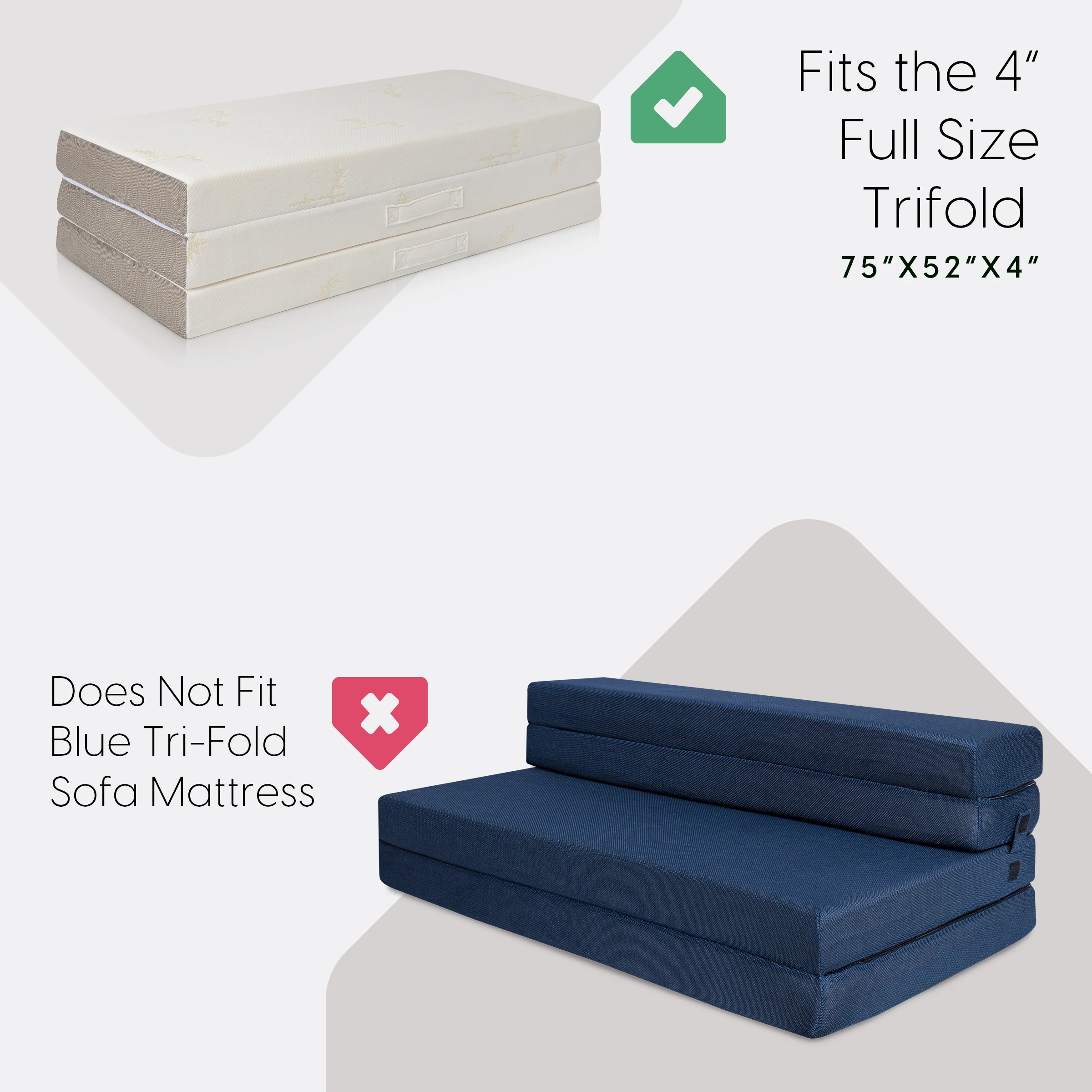 4 Inch Tri-fold Mattress Carry Case - Image 28