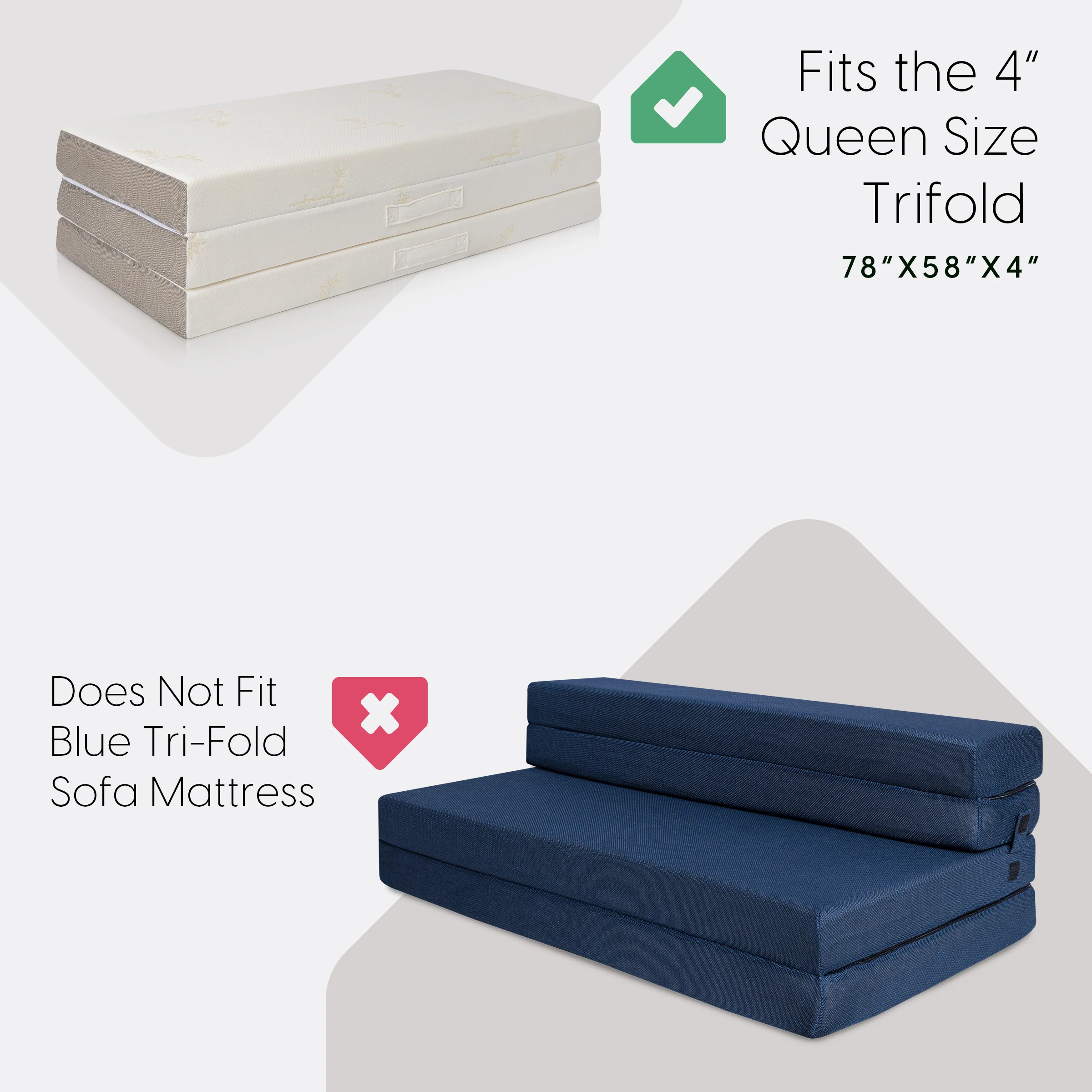 4 Inch Tri-fold Mattress Carry Case - Image 35