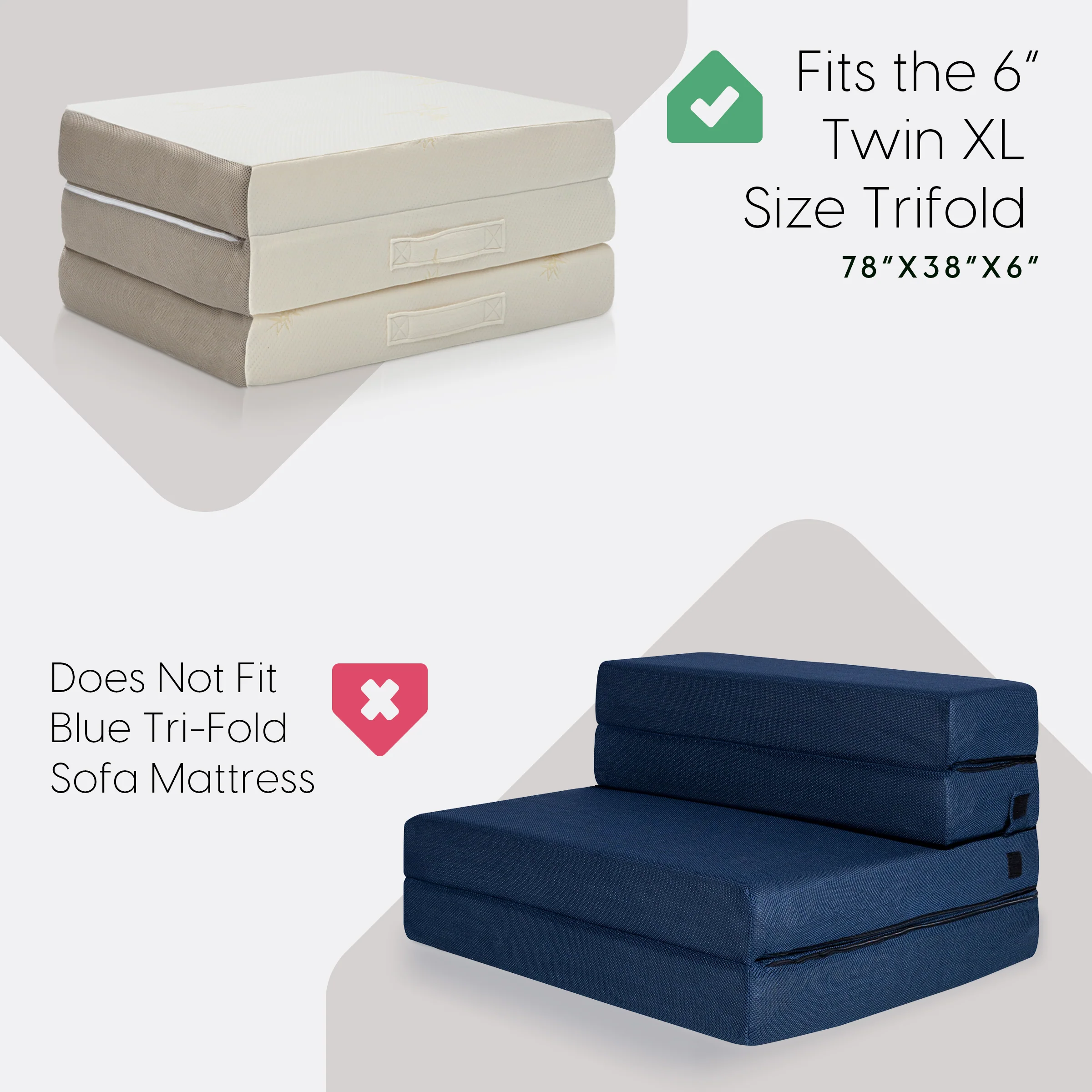 6 Inch Tri-fold Mattress Carry Case - Image 14