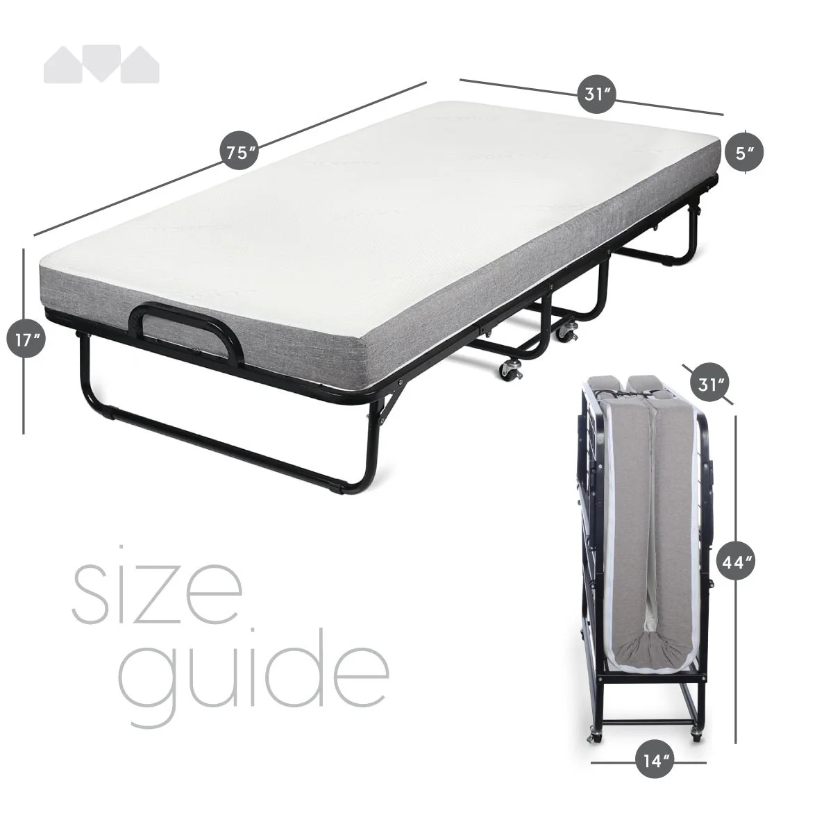 Diplomat Folding Bed-Cot Size - Image 3
