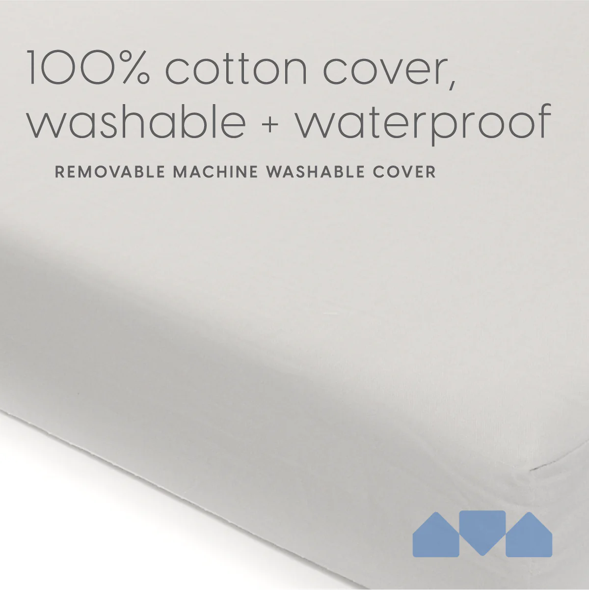 Memory Foam Dual Sided Crib and Toddler Mattress with Cotton Cover - Image 4