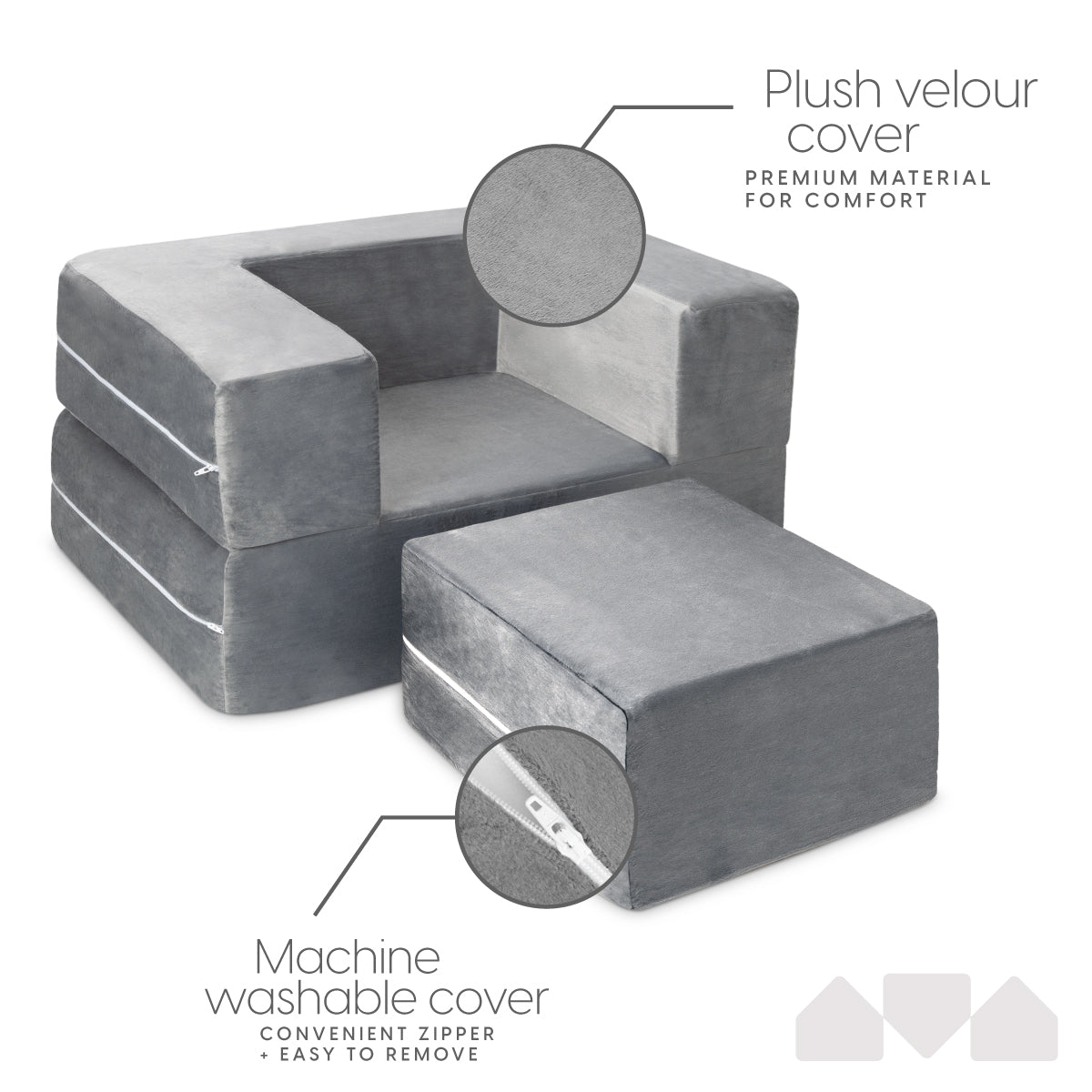 Kids Modular Single Sofa Chair Couch - Image 5