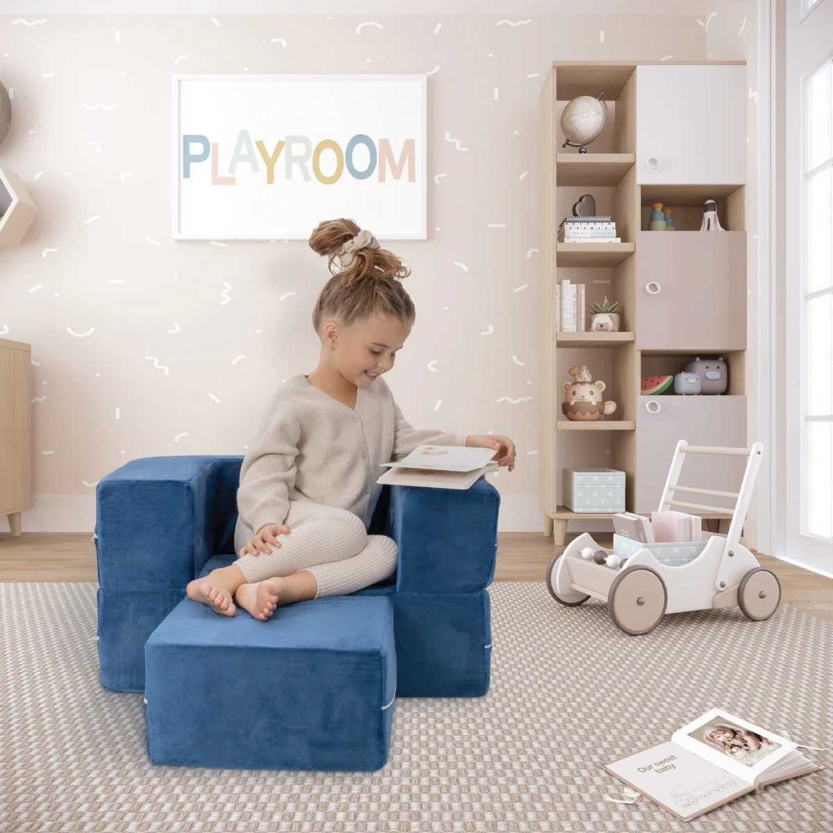 Kids Modular Single Sofa Chair Couch - Image 8