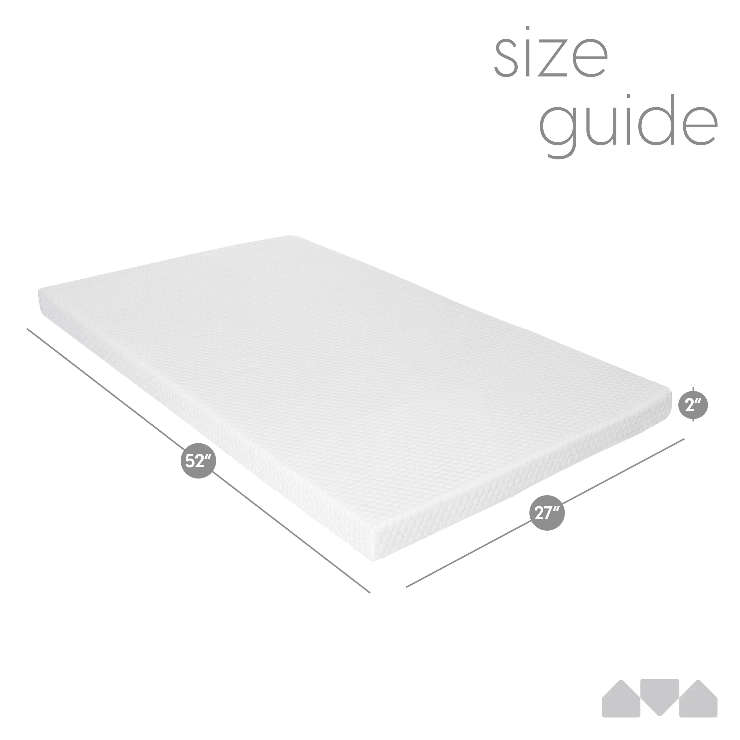 2 Inch Waterproof Crib and Toddler Memory Foam Mattress Topper - Image 3