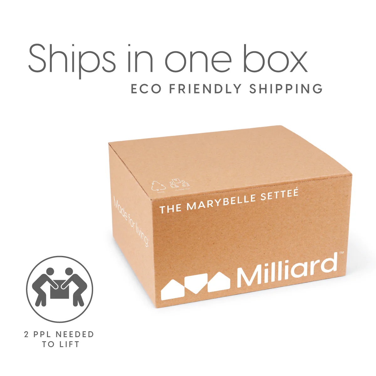 Milliard Couch in a Box - Velour - Image 8