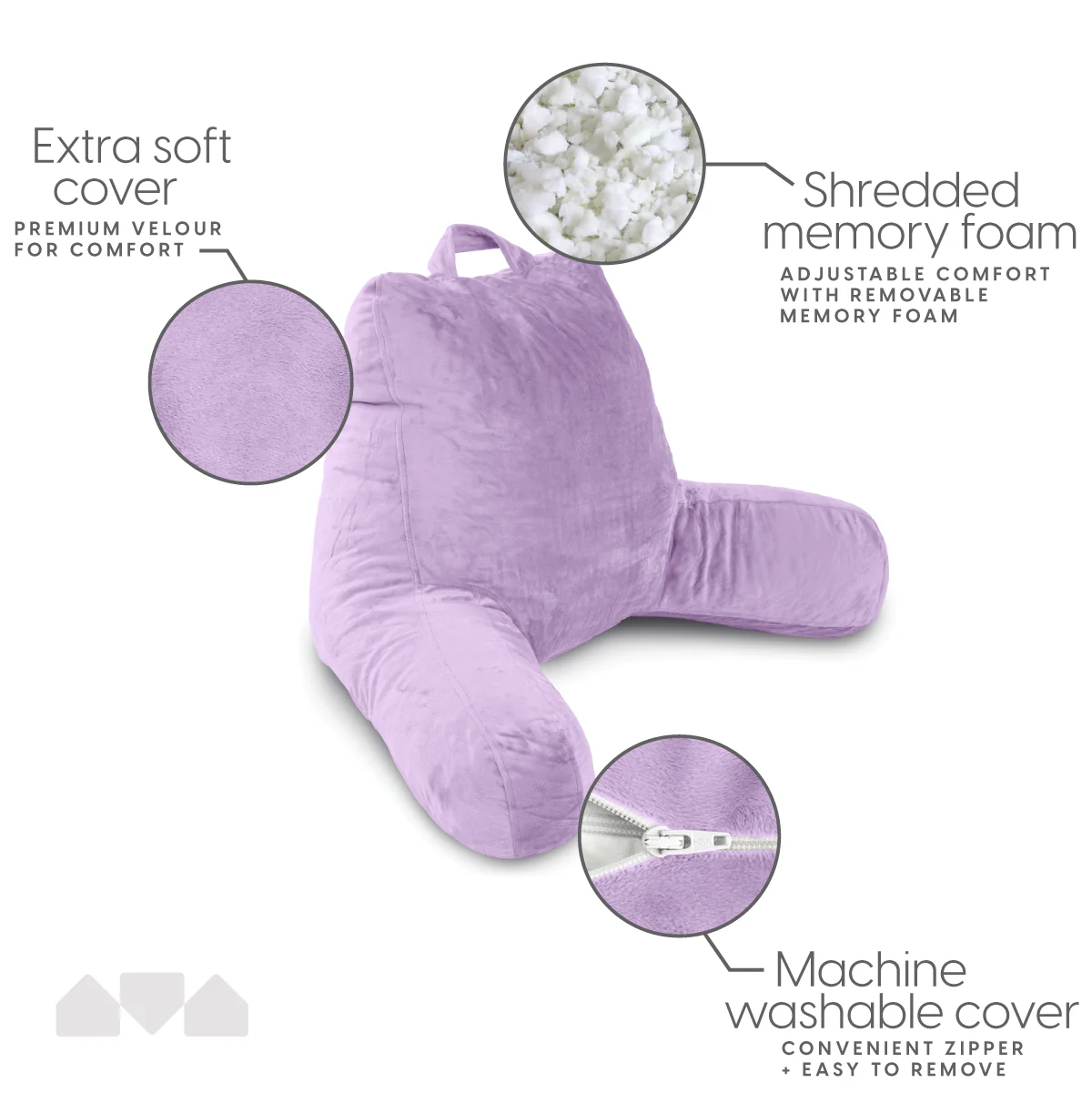Memory Foam Reading Pillow Large - Image 37