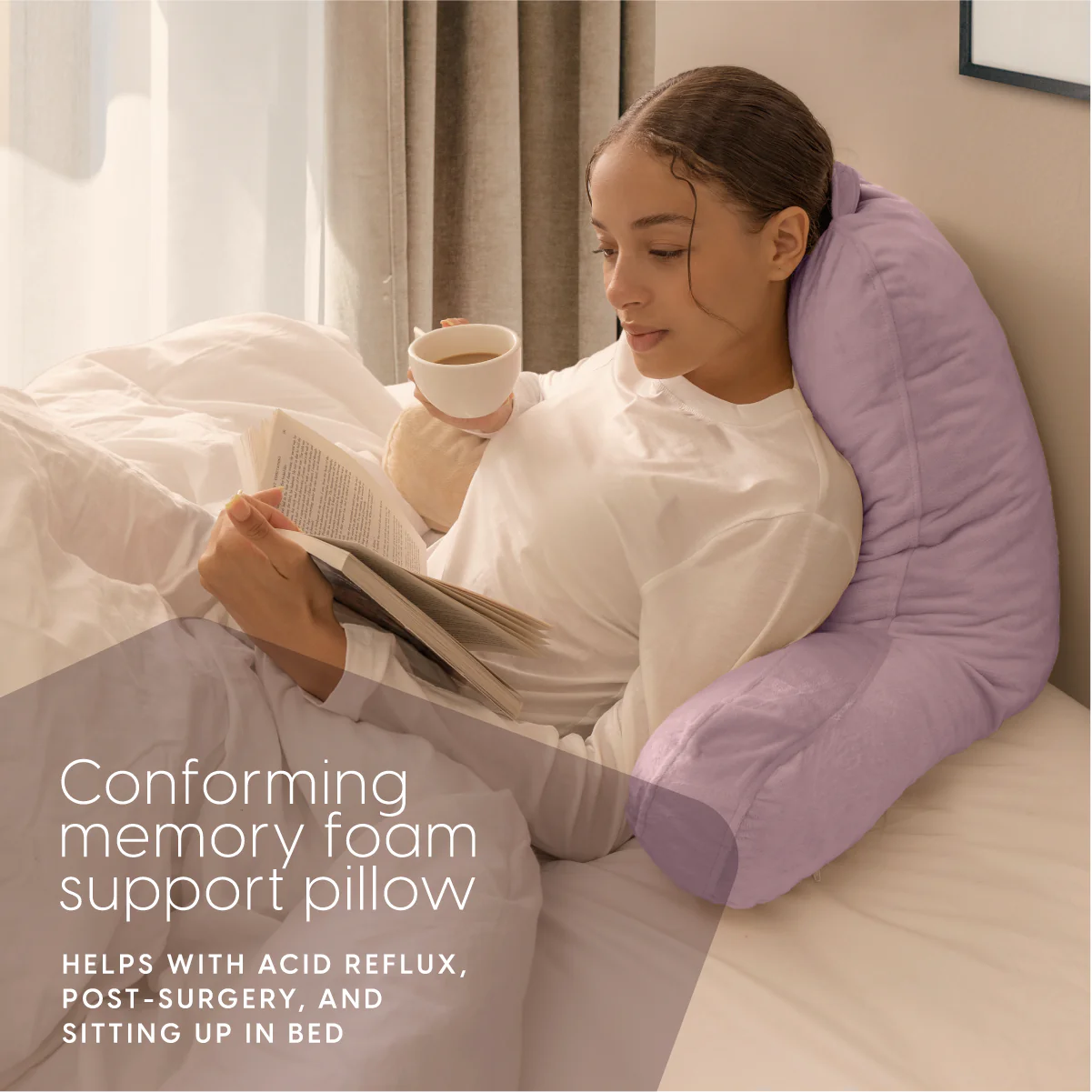Memory Foam Reading Pillow Large - Image 38