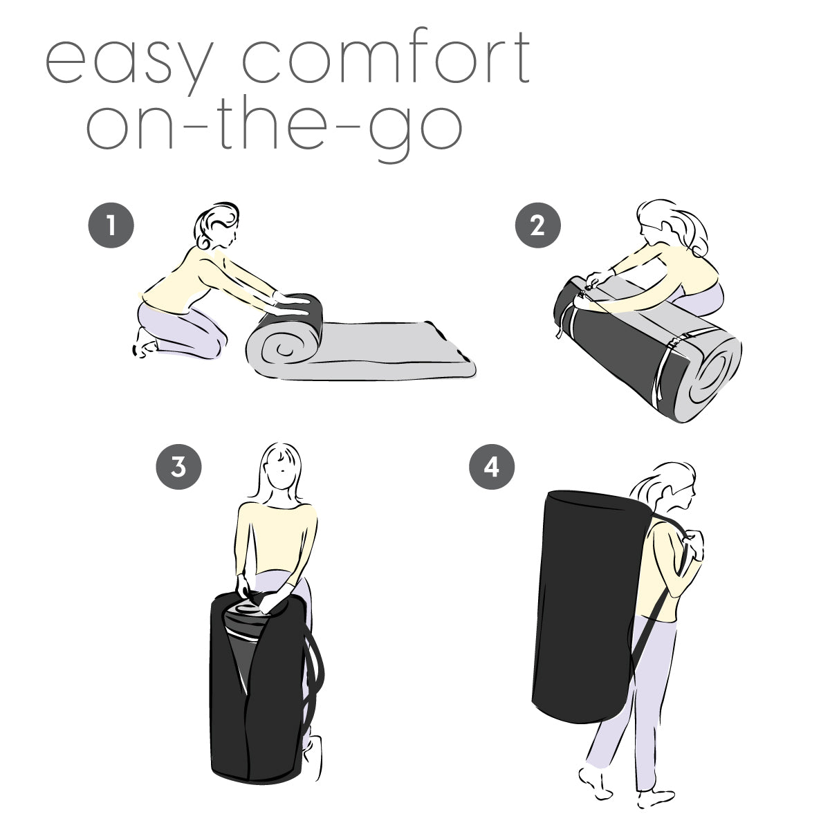Roll up Memory Foam Camping Mattress - Image 4