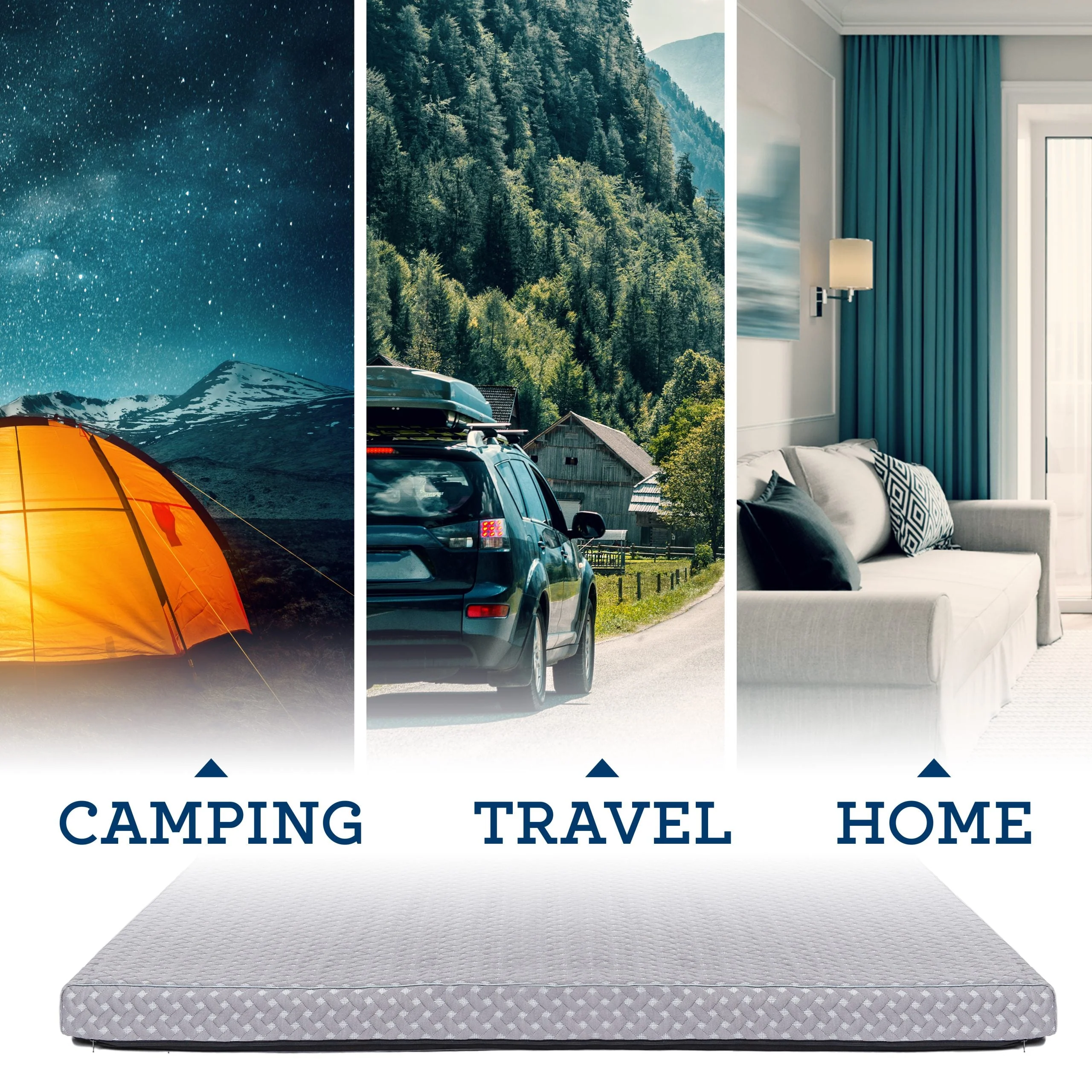 Roll up Memory Foam Camping Mattress - Image 9