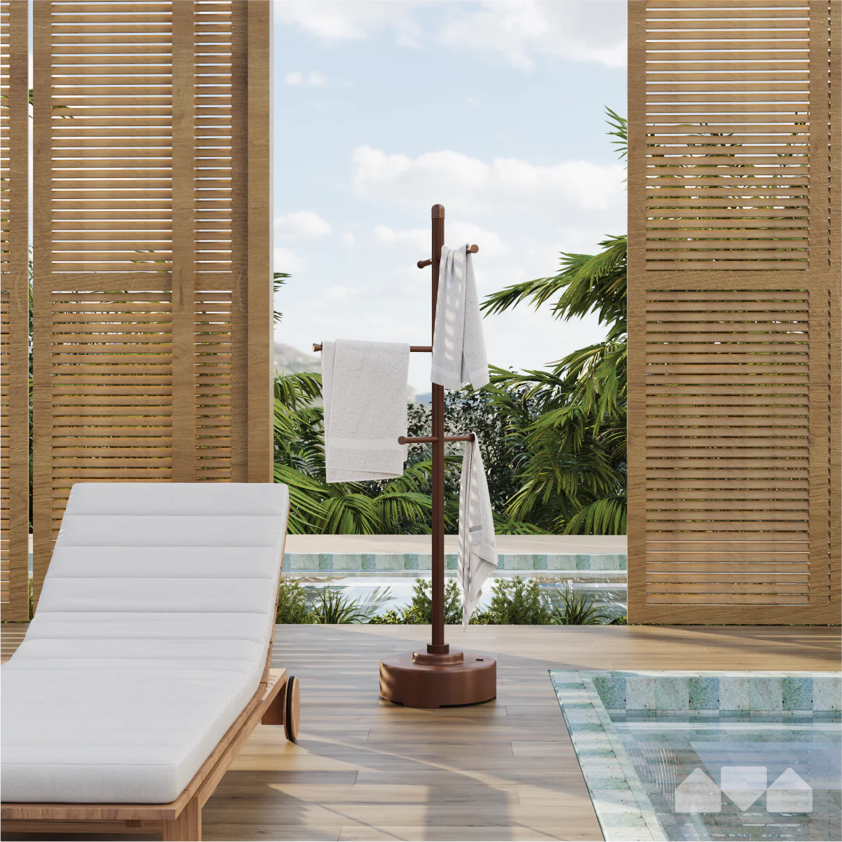 Outdoor Freestanding Towel Tree - Image 7