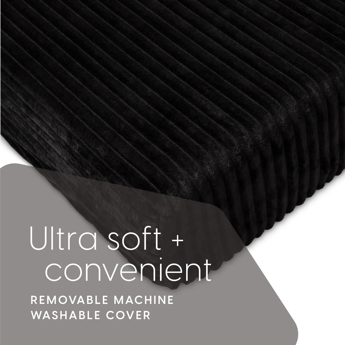 Tri-fold Foam Sofa Bed Mattress with Ribbed Fur Cover-Twin Size - Image 11