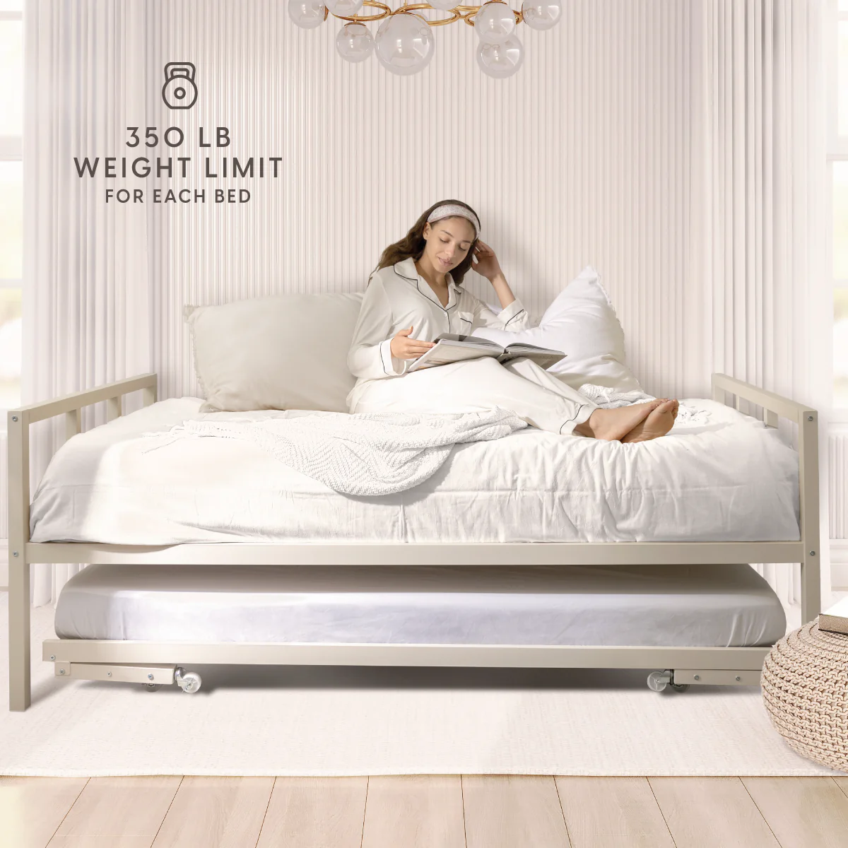 Twin Size Daybed and Pop up Trundle Set - Image 12