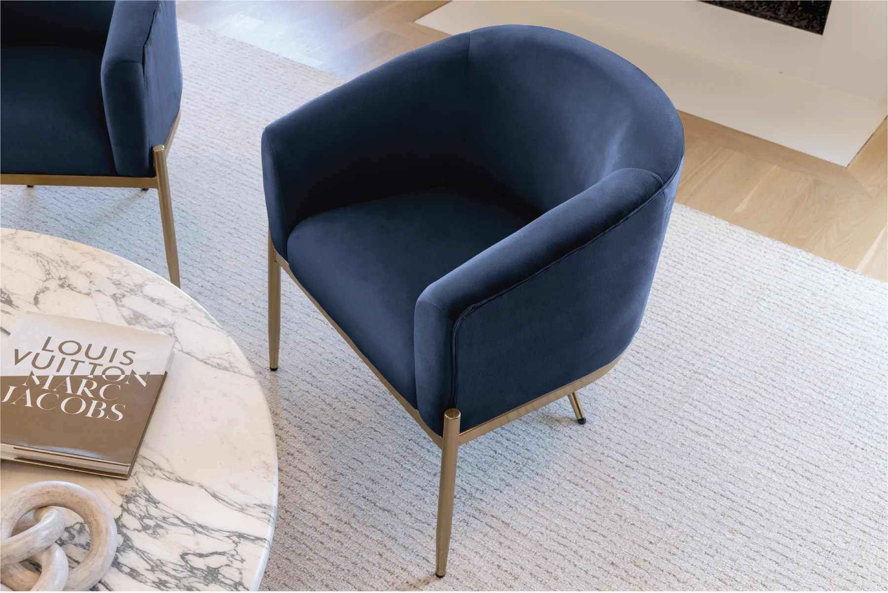 Velvet Dining Armchair - Image 12