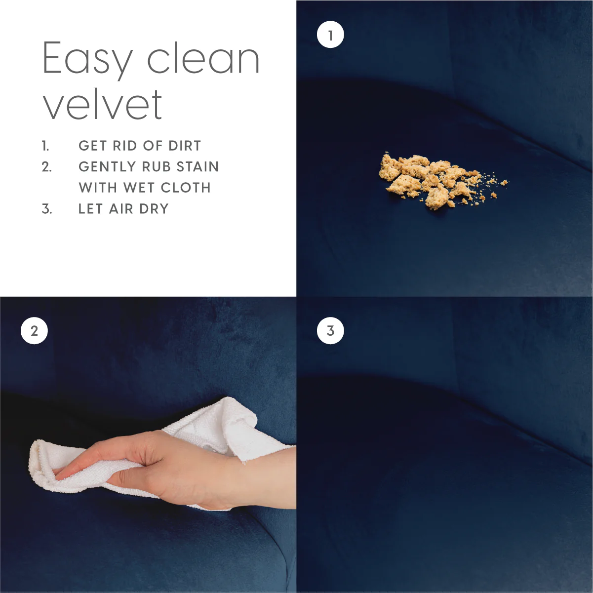 Velvet Dining Armchair - Image 15