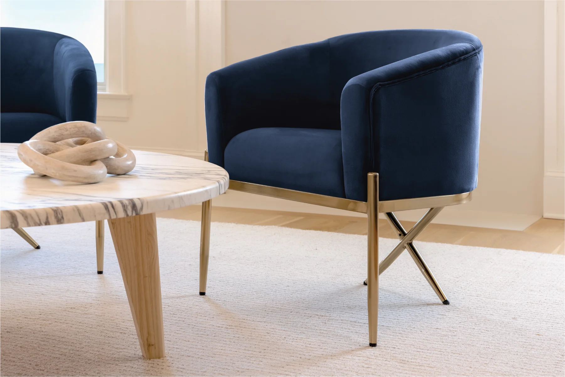 Velvet Dining Armchair - Image 16