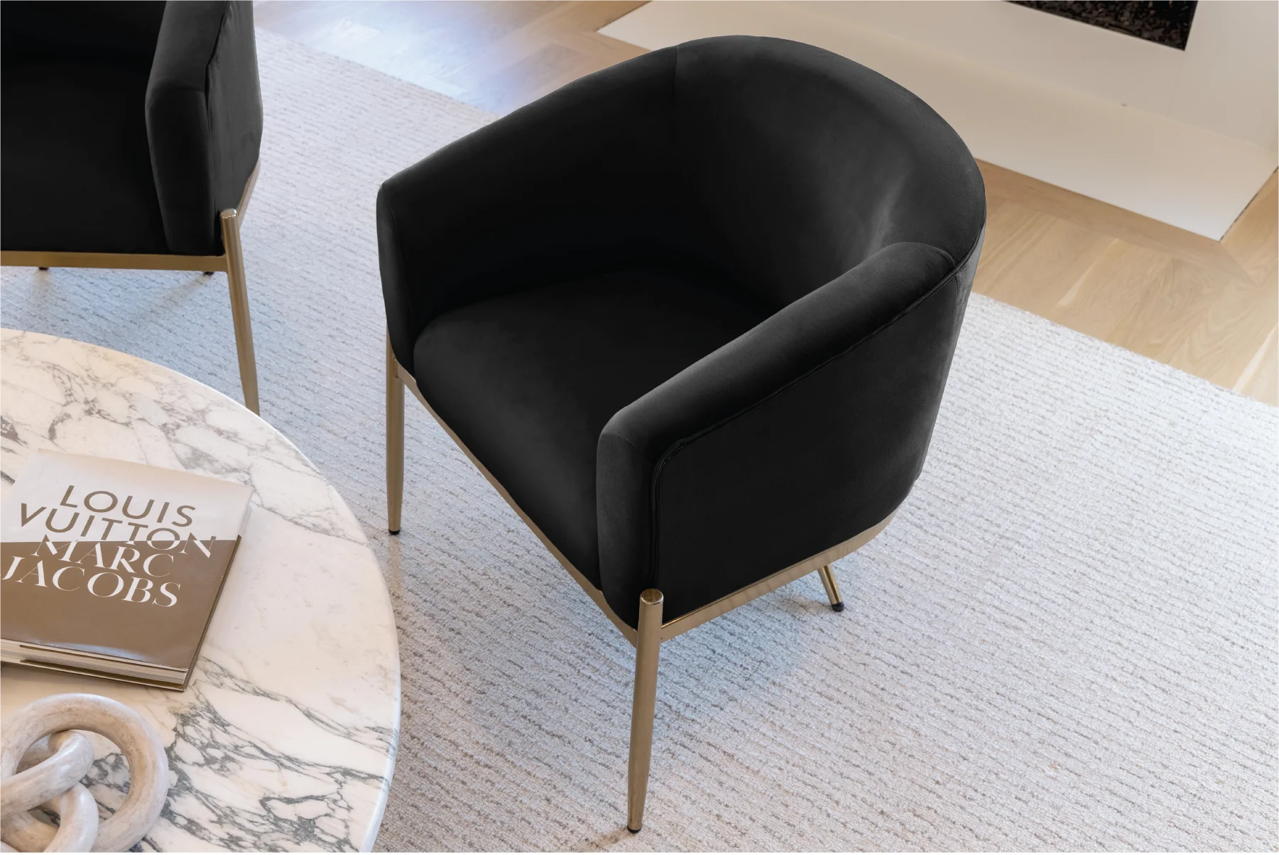 Velvet Dining Armchair - Image 21
