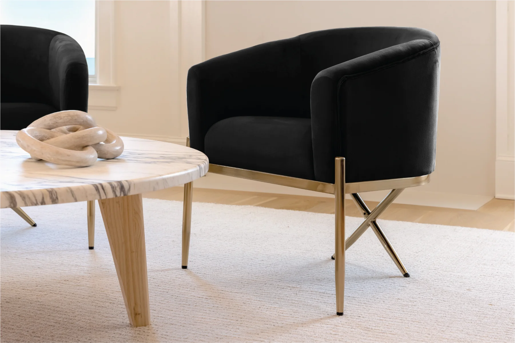Velvet Dining Armchair - Image 25