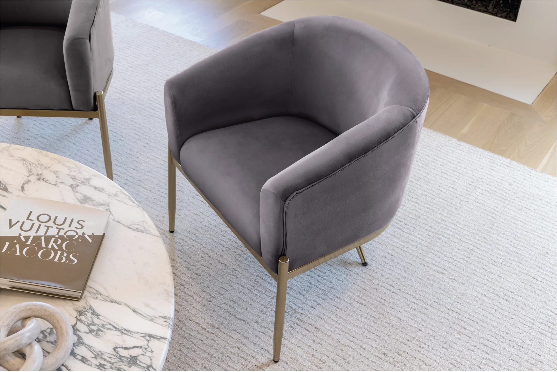 Velvet Dining Armchair - Image 30