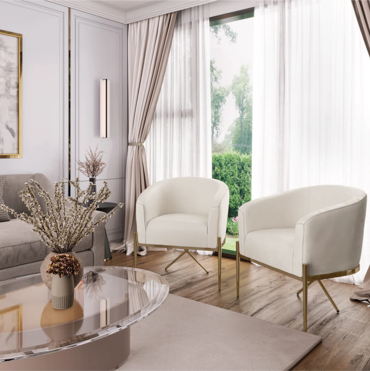 Velvet Dining Armchair - Image 8