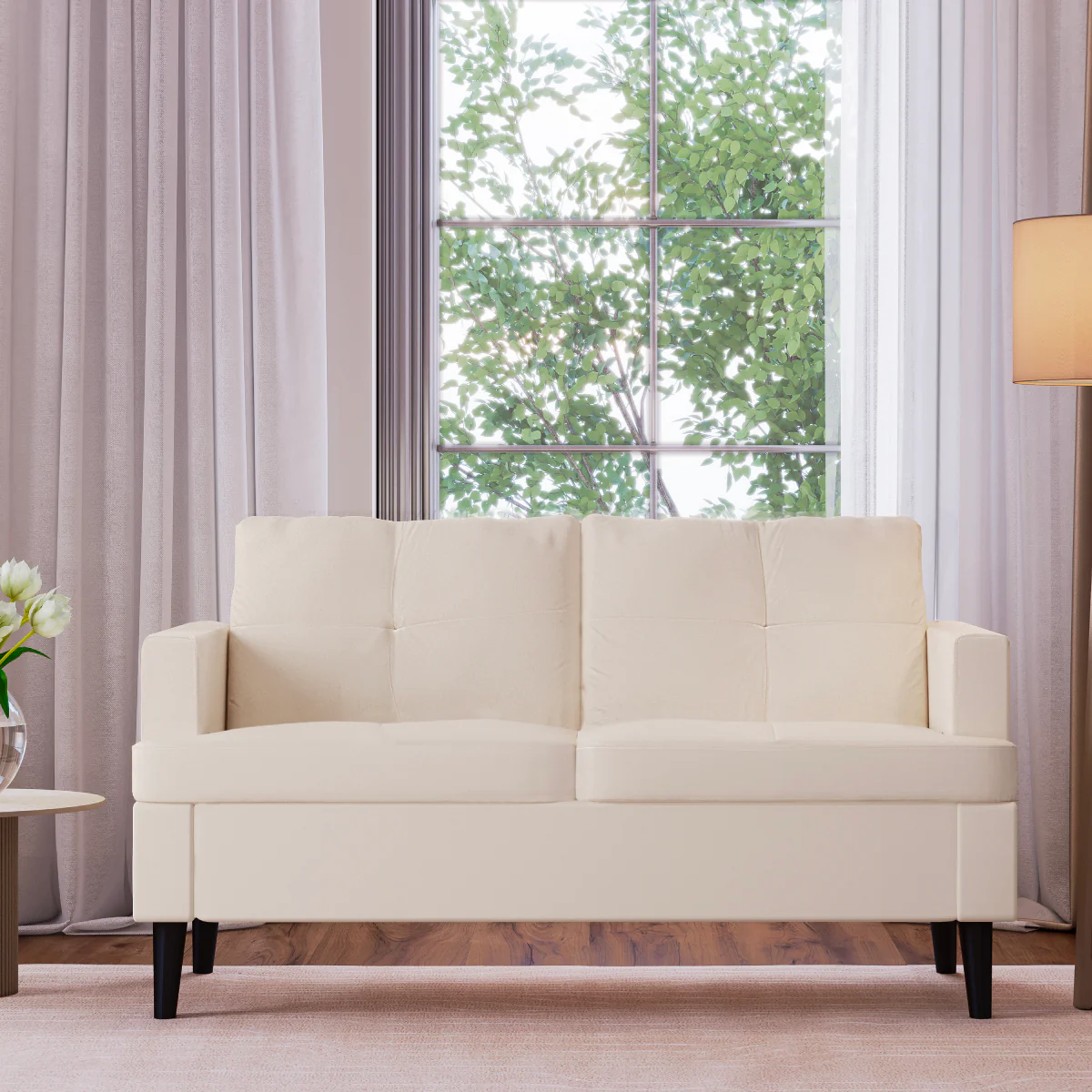 Velvet Loveseat Sofa - Image 12